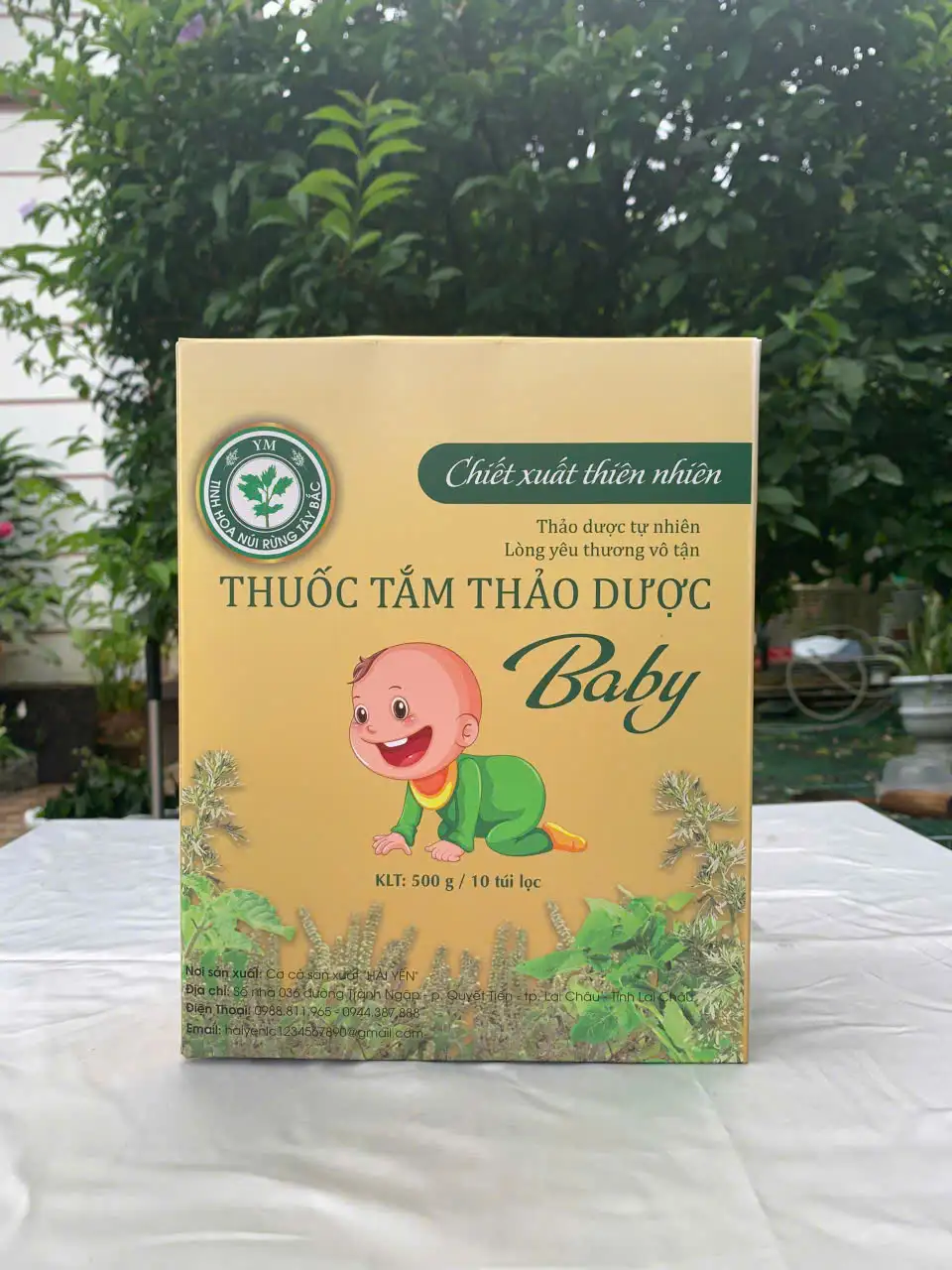 Thuốc tắm thảo dược Baby hộp 500g